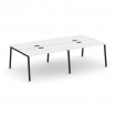 Style Project Рабочая станция 2-х сторон. SN-4A.DRS-042 Белый/Металл Черный 2360*1432*750