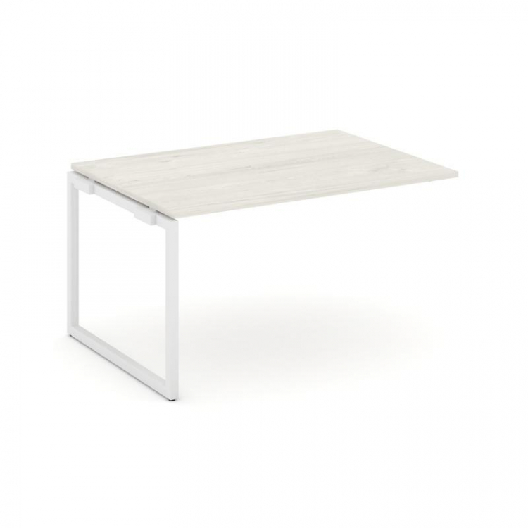 Style Project Проходной наб. элем. перег. стола SN-4O.NSPRG-004.3 Дуб Наварра/Металл Белый 1580*980*