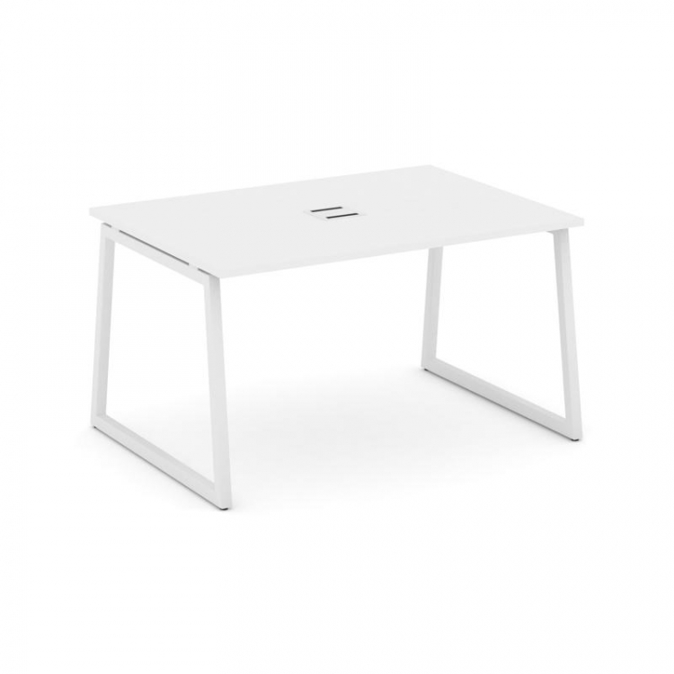 Style Project Стол переговорный SN-4T1.SPRG-003 Белый/Металл Белый/Заглушка Металл Белый 1380*980*75