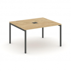 Style Project Стол переговорный SN-4P.SPRG-032 Тиквуд Светлый/Металл Антрацит 1180*1180*750