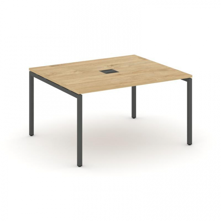 Style Project Стол переговорный SN-4P.SPRG-032 Тиквуд Светлый/Металл Антрацит 1180*1180*750