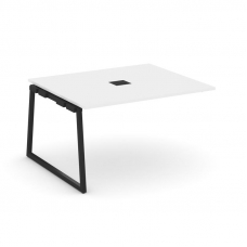 Style Project Проходной наб. элем. перег. стола SN-4T1.NSPRG-033 Белый/Металл Черный/Заглушка Металл