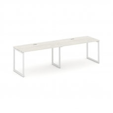 Style Project Рабочая станция 1 сторон. SN-4O.ORS-002 Дуб Наварра/Металл Белый 2360*600*750