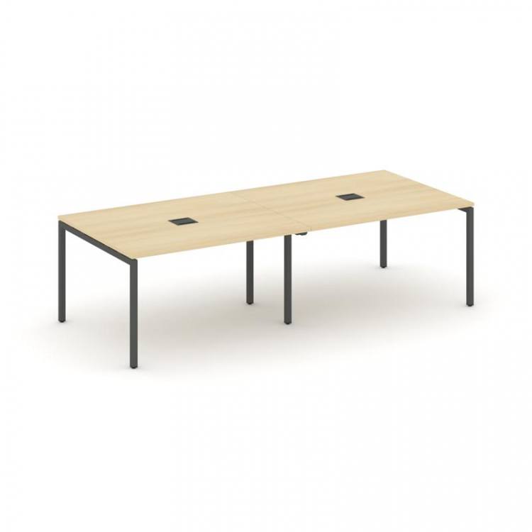 Style Project Стол переговорный SN-4P.SPRG-044 Акация Лорка/Металл Антрацит 3160*1180*750