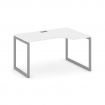 Style Project Стол рабочий эргоном. SN-4O.SPA-011(R) Белый/Металл Серый 1380*700/980*750