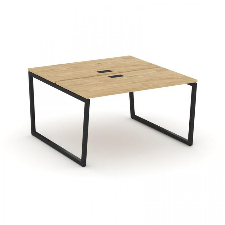 Style Project Рабочая станция 2-х сторон. SN-4T2.DRS-021 Тиквуд Светлый/Металл Черный/Заглушка Пласт