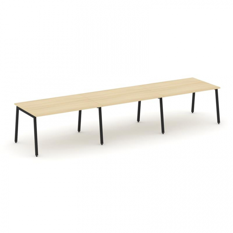 Style Project Стол переговорный SN-4A.SPRG-022.3 Акация Лорка/Металл Черный 3540*980*750