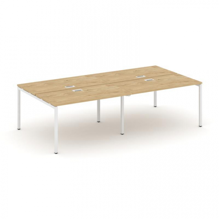 Style Project Рабочая станция 2-х сторон. SN-4P.DRS-041 Тиквуд Светлый/Металл Белый 1960*1432*750