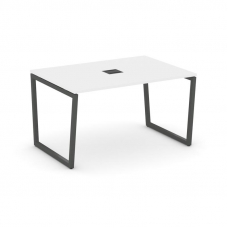 Style Project Стол переговорный SN-4T2.SPRG-003 Белый/Металл Антрацит/Заглушка Металл Антрацит 1380*