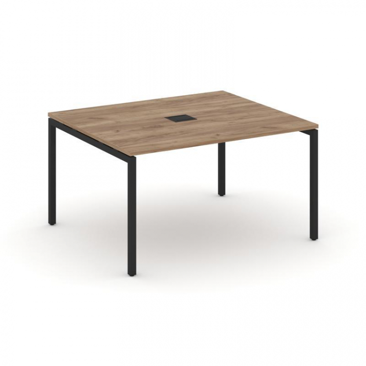 Style Project Стол переговорный SN-4P.SPRG-032 Дуб Табак/Металл Черный 1180*1180*750