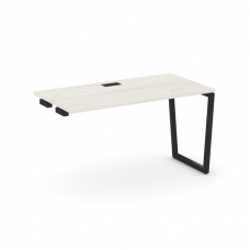 Style Project Стол-приставка к опор. элем. SN-4T2.OPRS-024 Дуб Наварра/Металл Черный/Заглушка Пласти