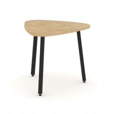 Style Project Стол переговорный SN-4.SPRG-70.3 Тиквуд Светлый/Металл Черный 900*900*750