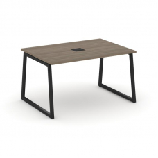 Style Project Стол переговорный SN-4T1.SPRG-003 Вяз Благородный/Металл Черный/Заглушка Металл Черный