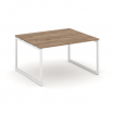 Style Project Стол переговорный SN-4O.SPRG-033.3 Дуб Табак/Металл Белый 1380*1180*750