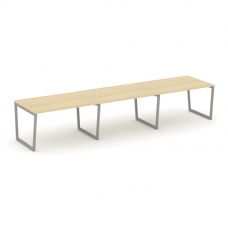 Style Project Стол переговорный SN-4T2.SPRG-024.3 Акация Лорка/Металл Серый 4740*980*750