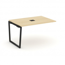 Style Project Проходной наб. элем. перег. стола SN-4T2.NSPRG-001 Акация Лорка/Металл Черный/Заглушка