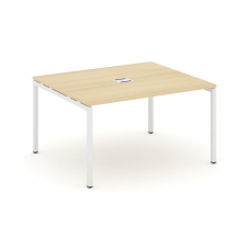 Style Project Стол переговорный SN-4P.SPRG-032 Акация Лорка/Металл Белый 1180*1180*750