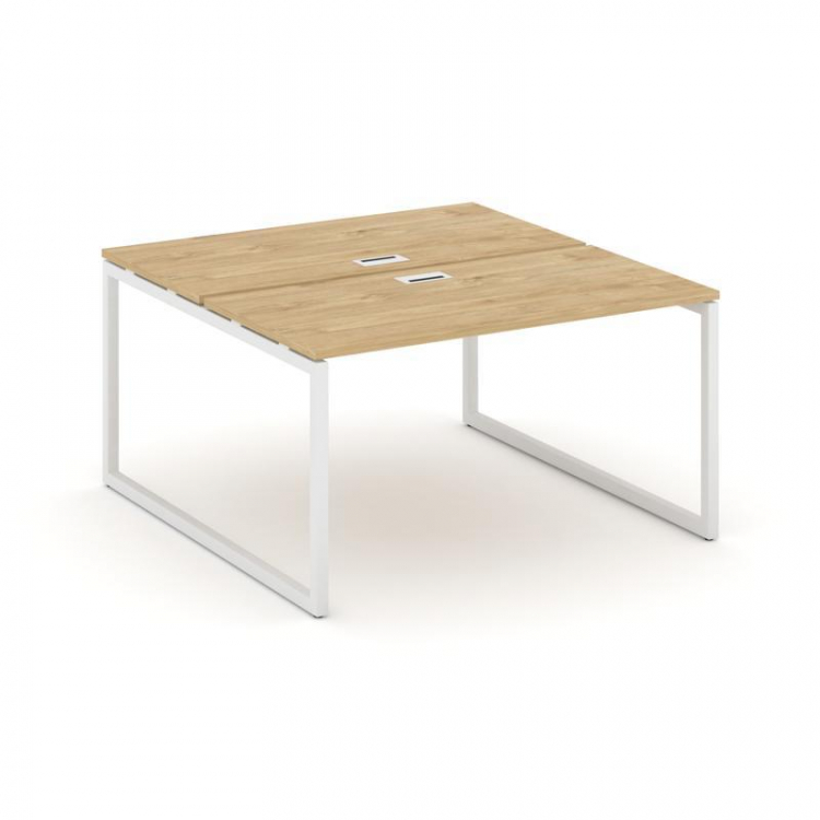 Style Project Рабочая станция 2-х сторон. SN-4O.DRS-002 Тиквуд Светлый/Металл Белый 1180*1232*750