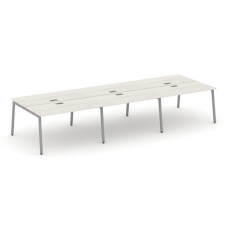 Style Project Рабочая станция 2-х сторон. SN-4A.DRS-083 Дуб Наварра/Металл Серый 4140*1632*750