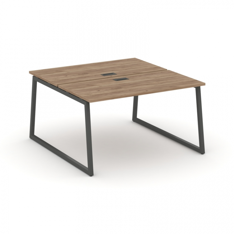 Style Project Рабочая станция 2-х сторон. SN-4T1.DRS-004 Дуб Табак/Металл Антрацит/Заглушка Пластик