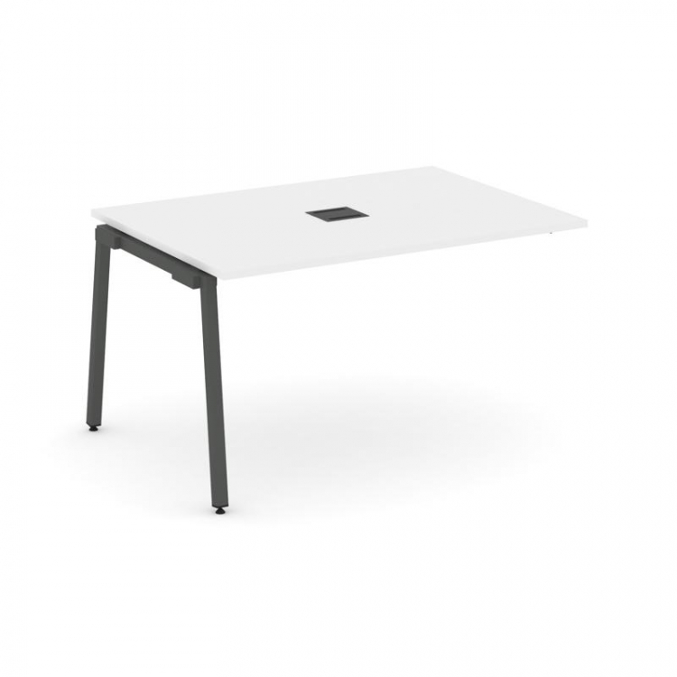 Style Project Проходной наб. элем. перег. стола SN-4A.NSPRG-001 Белый/Металл Антрацит 980*980*750