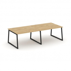 Style Project Стол переговорный SN-4T1.SPRG-044.3 Тиквуд Светлый/Металл Черный 3160*1180*750