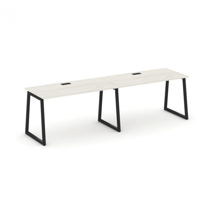 Стайл Проджект Рабочая станция 1 сторон. SN-4T1.ORS-004 Дуб Наварра/Металл Черный/Заглушка Пластик Ч