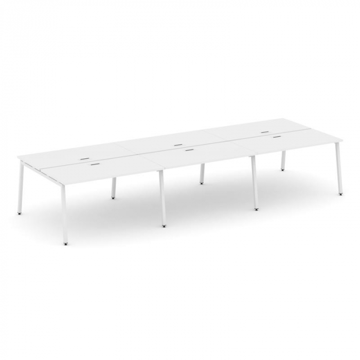 Style Project Рабочая станция 2-х сторон. SN-4A.DRS-074 Белый/Металл Белый 4740*1432*750