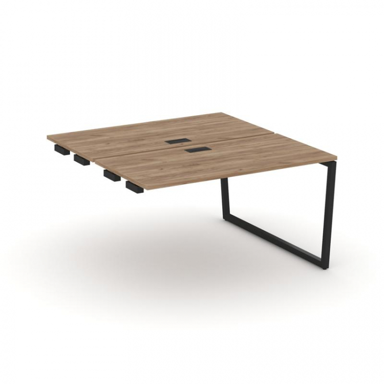 Style Project Стол-приставка к опор. элем. SN-4T2.DPRS-014 Дуб Табак/Металл Черный/Заглушка Пластик