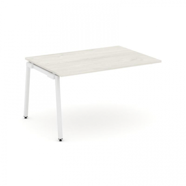 Style Project Проходной наб. элем. перег. стола SN-4A.NSPRG-004.3 Дуб Наварра/Металл Белый 1580*980*