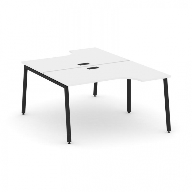 Style Project Рабочая станция эргоном. SN-4A.DRPA-022 Белый/Металл Черный 1580*1632/1992*750