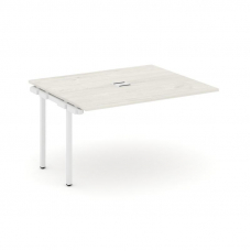 Style Project Проходной наб. элем. перег. стола SN-4P.NSPRG-034 Дуб Наварра/Металл Белый 1580*1180*7