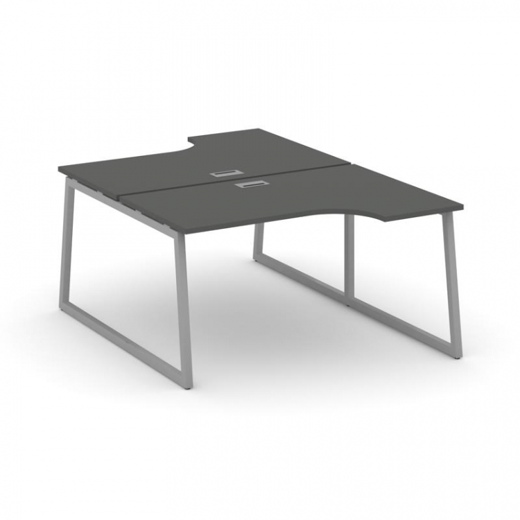 Style Project Рабочая станция эргоном. SN-4T1.DRPA-022 Антрацит/Металл Серый/Заглушка Пластик Серебр