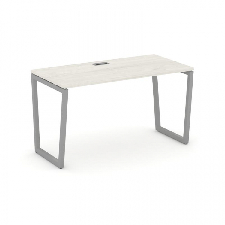 Style Project Стол письменный SN-4T2.SP-001 Дуб Наварра/Металл Серый/Заглушка Пластик Серебро 980*60