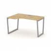 Style Project Стол рабочий эргоном. SN-4T2.SPA-022(L) Тиквуд Светлый/Металл Серый/Заглушка Пластик С