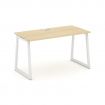 Style Project Стол письменный SN-4T1.SP-022 Акация Лорка/Металл Белый/Заглушка Пластик Белый 1180*80