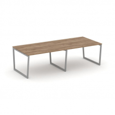 Style Project Стол переговорный SN-4T2.SPRG-044.3 Дуб Табак/Металл Серый 3160*1180*750