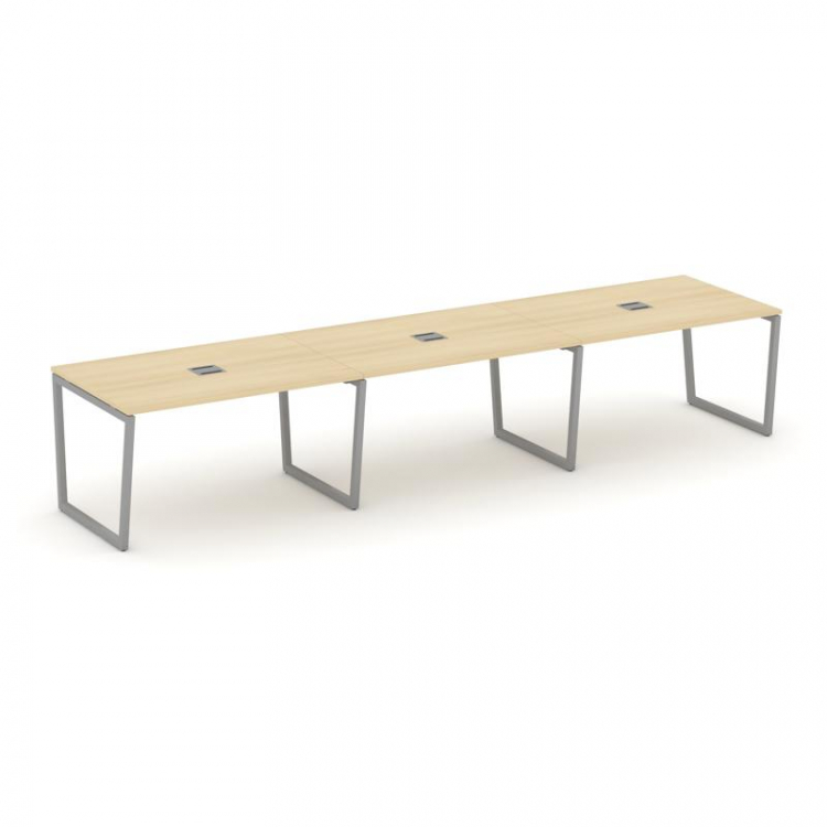 Style Project Стол переговорный SN-4T2.SPRG-022 Акация Лорка/Металл Серый/Заглушка Металл Серый 3540