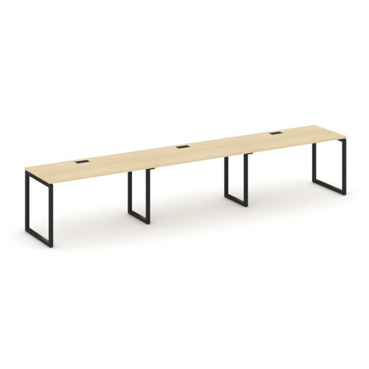 Style Project Рабочая станция 1 сторон. SN-4O.ORS-042 Акация Лорка/Металл Черный 3540*700*750