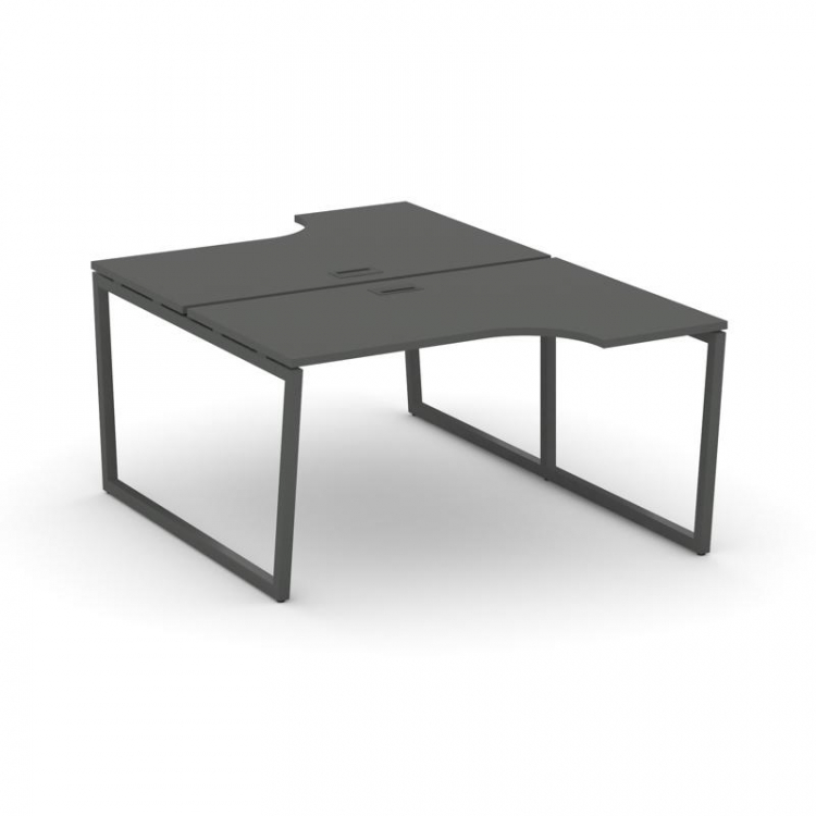 Style Project Рабочая станция эргоном. SN-4T2.DRPA-012 Антрацит/Металл Антрацит/Черный Пластик 1580*