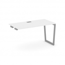 Style Project Стол-приставка к опор. элем. SN-4T2.OPRS-002 Белый/Металл Серый/Заглушка Пластик Сереб