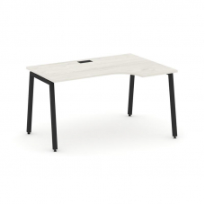 Style Project Стол рабочий эргоном. SN-4A.SPA-001(R) Дуб Наварра/Металл Черный 1380*600/980*750