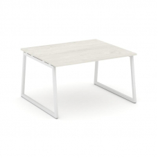 Style Project Стол переговорный SN-4T1.SPRG-033.3 Дуб Наварра/Металл Белый 1380*1180*750