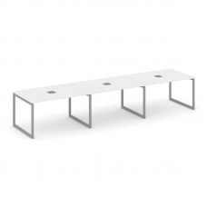 Стайл Проджект Стол переговорный SN-4O.SPRG-023 Белый/Металл Серый 4140*980*750