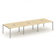 Style Project Рабочая станция 2-х сторон. SN-4P.DRS-063 Акация Лорка/Металл Серый 4140*1232*750