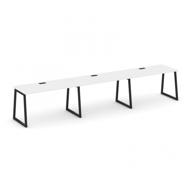 Style Project Рабочая станция 1 сторон. SN-4T1.ORS-043 Белый/Металл Черный/Заглушка Пластик Черный 4