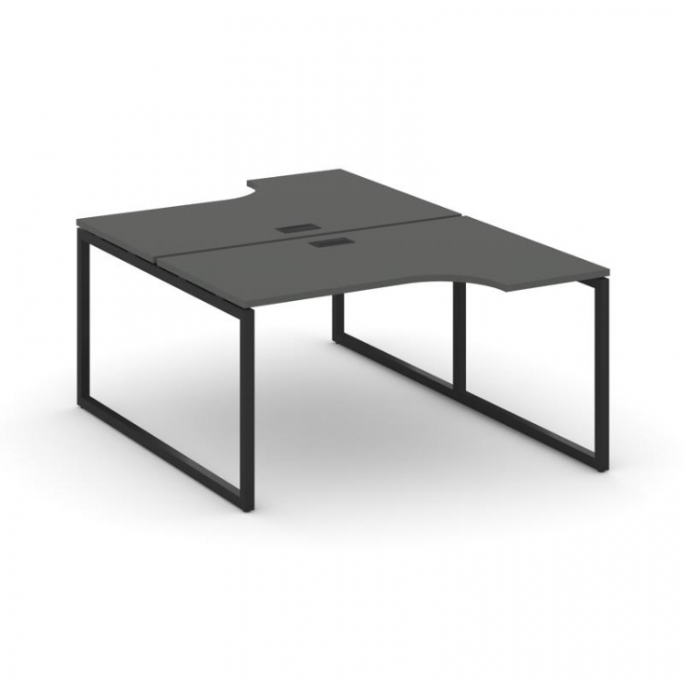 Style Project Рабочая станция эргоном. SN-4O.DRPA-021 Антрацит/Металл Черный 1380*1632/1992*750