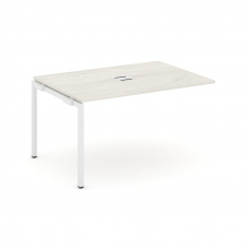 Style Project Проходной наб. элем. перег. стола SN-4P.NSPRG-003 Дуб Наварра/Металл Белый 1380*980*75