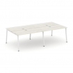 Style Project Рабочая станция 2-х сторон. SN-4A.DRS-043 Дуб Наварра/Металл Белый 2760*1432*750