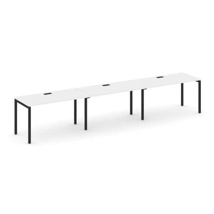 Style Project Рабочая станция 1 сторон. SN-4P.ORS-032 Белый/Металл Черный 3540*600*750